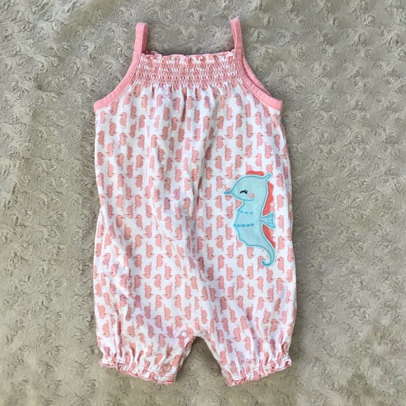 child of mine Other - Child of Mine by Carter’s Seahorse Romper 3-6M